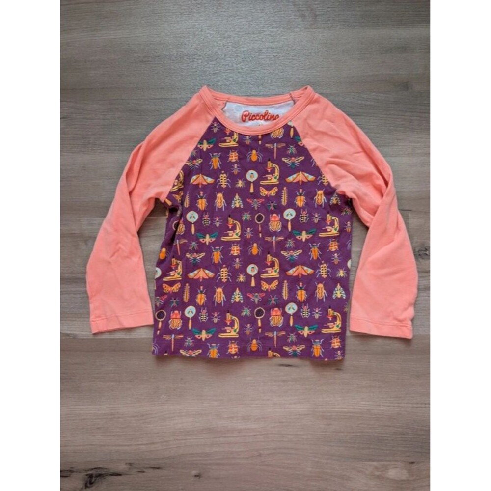 Piccolina Insect Baseball Tee, 4T (U1)